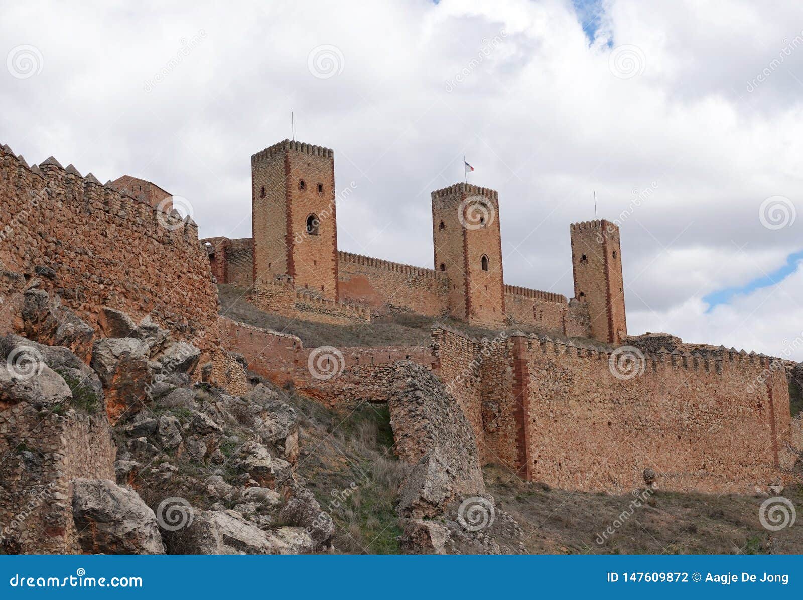 castle of molina de aragon in spain